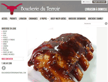 Tablet Screenshot of boucherieduterroir.com
